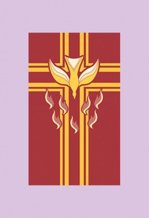 Celebration Banners All Seasons Series "Descending Dove" 3'W X 5'H Worship Banner