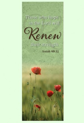 Celebration Banners Lift Up Your Heart Series "Renew" 23"W X 63"H Worship Banner