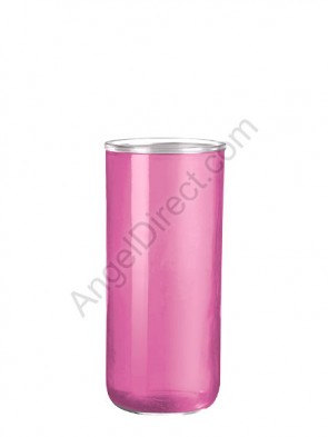 Dadant Candle 3-Day Frost Pink, Permanent Glass Globe - Case Of 12 Globes