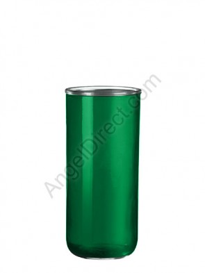 Dadant Candle 3-Day Green, Permanent Glass Globe - Case Of 12 Globes