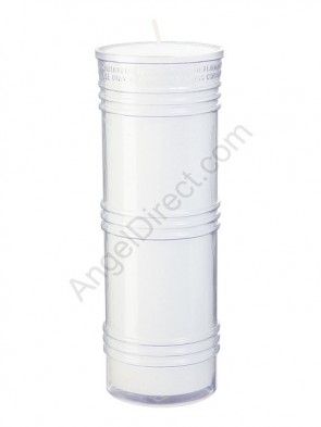 Dadant Candle Clear, 7-Day, Plastic Inner Light - Case of 24 Candles