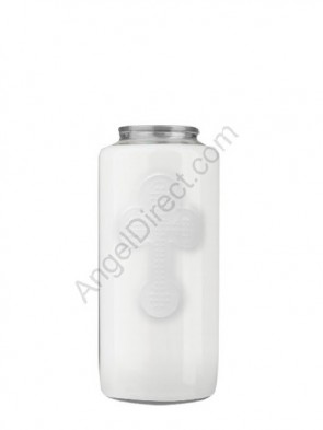 Dadant Candle No. 5 Clear, 5-Day, Glass Devotional Candle - Case Of 12 Candles