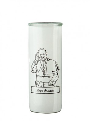 Dadant Candle Pope Francis Glass Globe - Case of 12 Globes