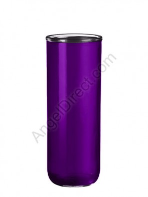 Dadant Candle Purple, Permanent Glass Globe - Case Of 12 Globes