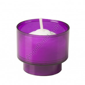Dadant Candle Purple, Plastic, 4-Hour Disposable Votive Candle - 2GR Case