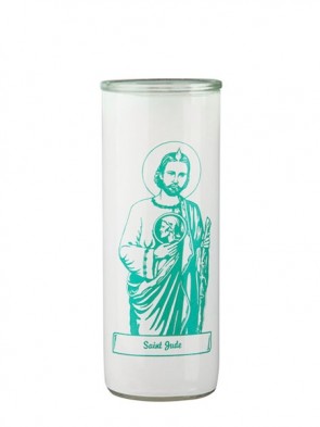 Dadant Candle Saint Jude Glass Globe - Case of 12 Globes