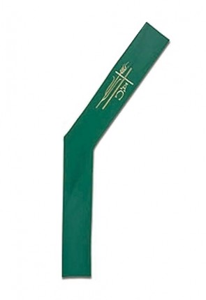 R.J. Toomey Alpha Omega Collection Green Deacon Stole