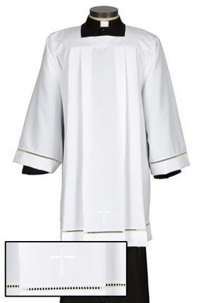 R.J. Toomey Embroidered Eyelet And Cross Surplice