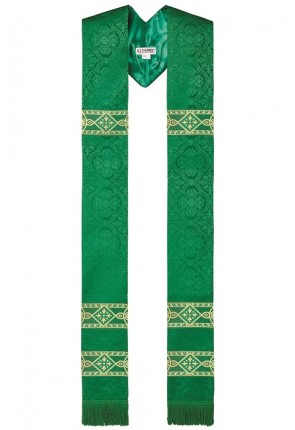 R.J. Toomey Avignon Collection Green Overlay Stole