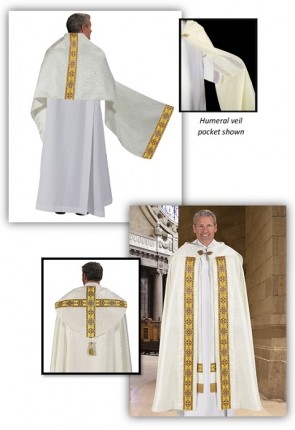 R.J. Toomey Avignon Collection Off-White Cope And Humeral Veil Set