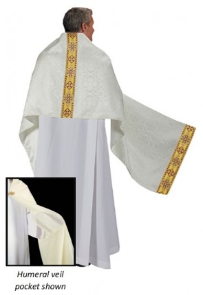 R.J. Toomey Avignon Collection Off-White, Fully-Lined Humeral Veil