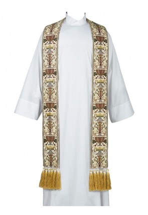 R.J. Toomey Coronation Collection Ivory Overlay Stole