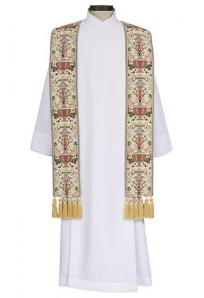 R.J. Toomey Coronation Collection Ivory Overlay Stole