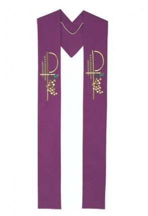 R.J. Toomey Eucharistic Collection Purple Overlay Stole