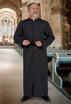 R.J. Toomey Full Cut Black, Adult Cassock