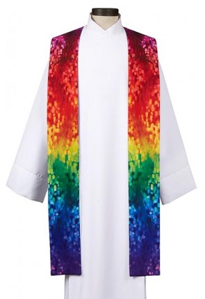 R.J. Toomey "God's Promise" Multi-Colored Overlay Stole