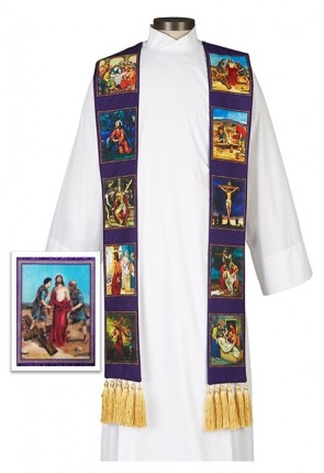 R.J. Toomey Lenten Story Collection Purple Overlay Stole