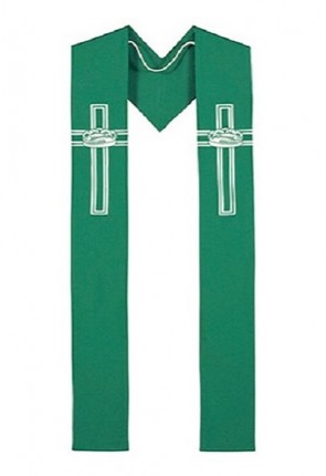 R.J. Toomey Lucia Collection Green Overlay Stole