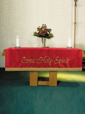 R.J. Toomey Maltese Cross Red Jacquard Altar Frontal