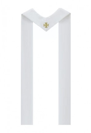 R.J. Toomey Maltese Cross White Understole