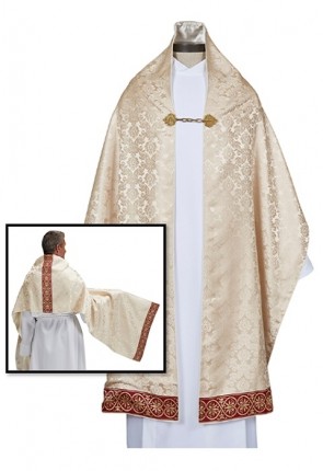 R.J. Toomey Monreale Collection Ivory, Fully-Lined Humeral Veil With Inner Pockets