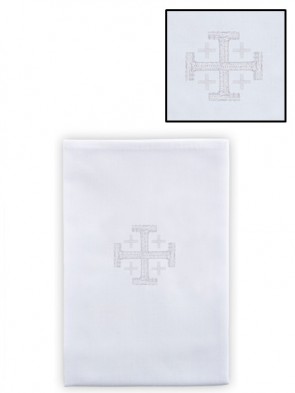 R.J. Toomey Polyester/Cotton Jerusalem Cross Lavabo Towel - Pack of 4