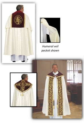 R.J. Toomey Verona Collection Off-White Cope And Humeral Veil Set