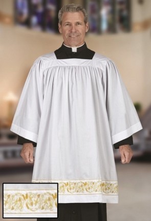 R.J. Toomey Wheat & Grapes Embroidered Surplice