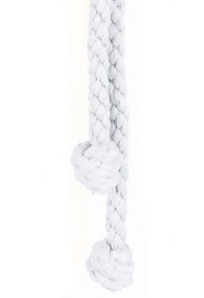 R.J. Toomey White 96"L Cotton Cincture