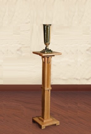 Robert Smith 30-1/2"H Square Base Flower Stand