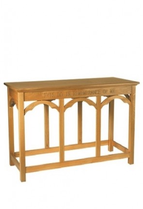 Robert Smith 54"W Engraved Maple Communion Table