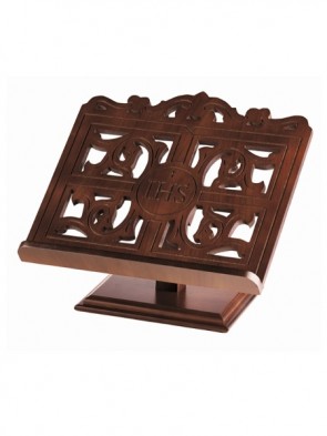 Robert Smith Carved IHS Bible/Missal Stand