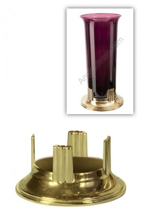 Root Candle Brass Stand For 7-8 Day Sanctuary Candle Globe