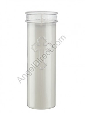 Root Candle Renuelite Clear, 6-7 Day, Plastic Inner Light - Case of 24 Candles