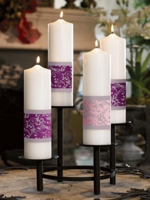 Sudbury Brass 10-1/2"H Tiered Advent Tabletop Wreath