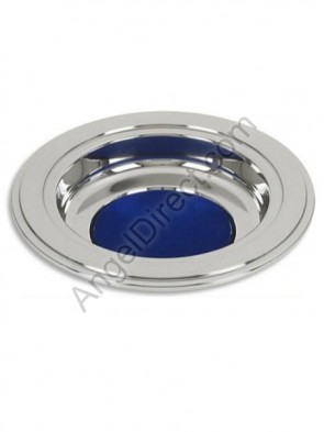 Sudbury Brass 12"D Silver Tone Offering Plate