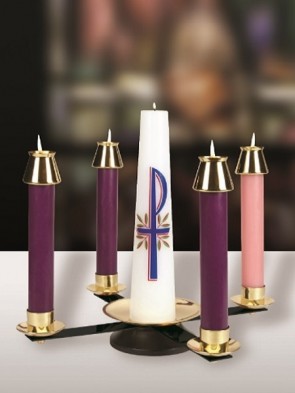 Sudbury Brass 3"H Advent Tabletop Wreath