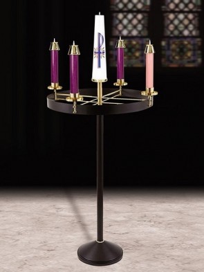 Sudbury Brass 48"H Advent Floor Wreath