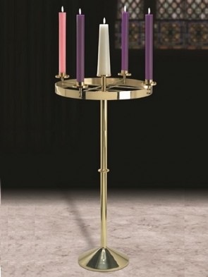 Sudbury Brass 48"H Advent Floor Wreath