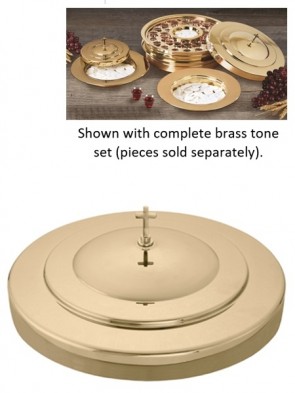Sudbury Brass Polished Brass Tone Communion Tray Cover