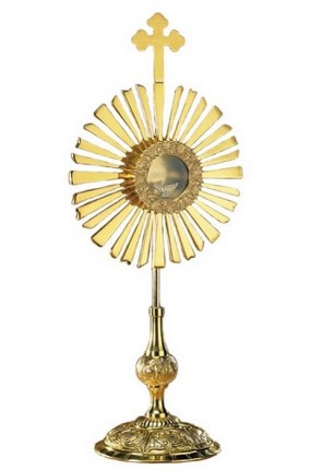 Sudbury Brass Budded Cross and Rays Monstrance