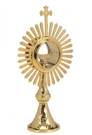 Sudbury Brass Budded Cross and Rays Monstrance