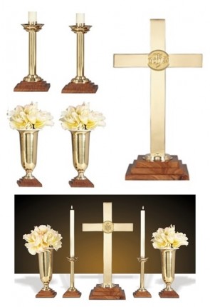 Sudbury Brass Altar Set