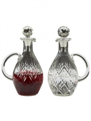 Sudbury Brass Glass Cruet Set