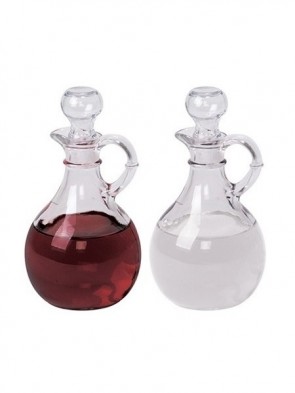 Sudbury Brass Glass Cruet Set