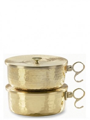 Sudbury Brass Hammered Finish Stackable Ciborium