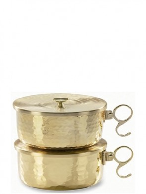Sudbury Brass Hammered Finish Stackable Ciborium