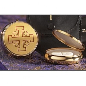 Sudbury Brass Jerusalem Cross Pyx - Set of 3 Pyxes