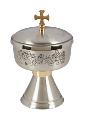 Sudbury Brass The Last Supper Ciborium with Cross Cover