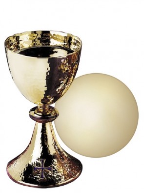 Sudbury Brass Maltese Cross Chalice and Paten Set